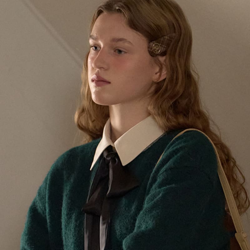 ANOETIC ANC CHECK HAIRPIN_BROWN