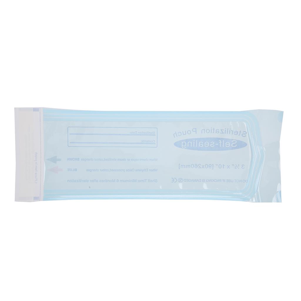 200pcs / Box 90 X 260mm Self Sealing Dental Pouch Disposable Dental Tattoo Tool Storage Bag