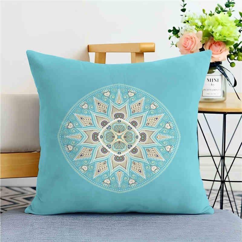 Classical Pattern Pillow Coversofa Living Room Cushion Cover Officewaist Pillow Bedside Square Pillowcase Removable and Washable