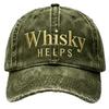 The Source Manufacturer Washes and Makes Old Baseball Caps, Whiskey Theme Embroidery Outdoor Leisure Visors, Peaked Caps.