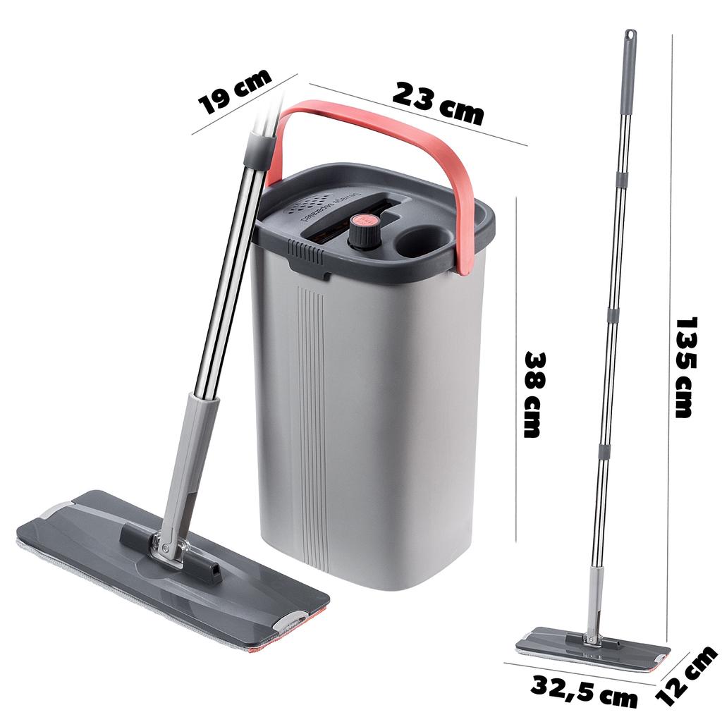 KADAX Mop płaski z separacją wody czystej i brudnej