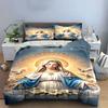Halo, doves, lilies, robe. Bedding sets Duvet cover sets Duvet covers Pillowcases(1 * Duvet Cover 2 * Pillowcases without duvet insert)