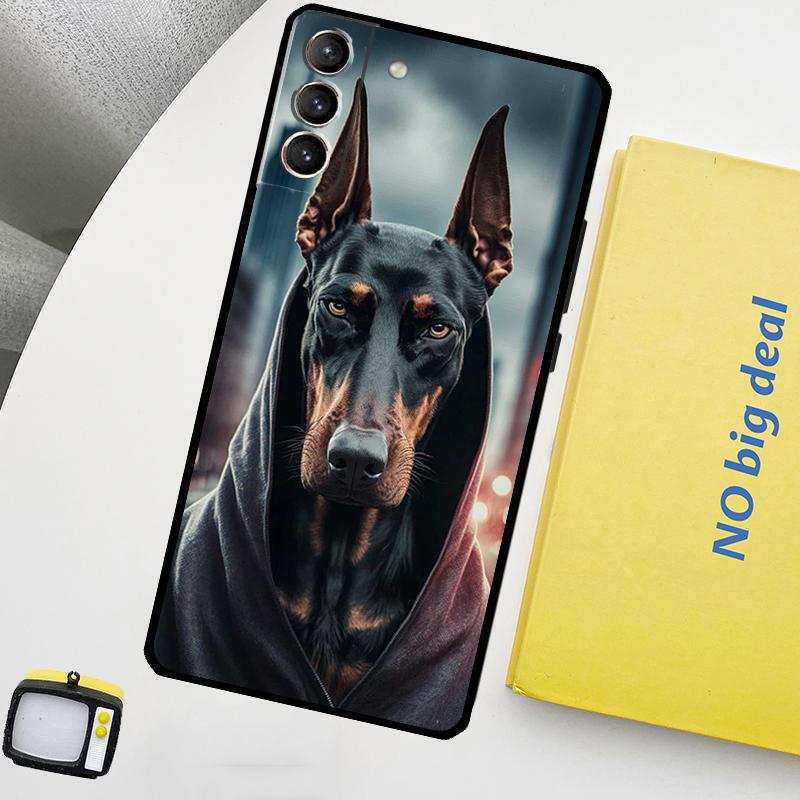 Dachshund Doberman Dog Phone Case For Samsung Galaxy S25 Ultra S20 S21 S22 S23 Plus S9 S10 S25 FE S24 Ultra Cover