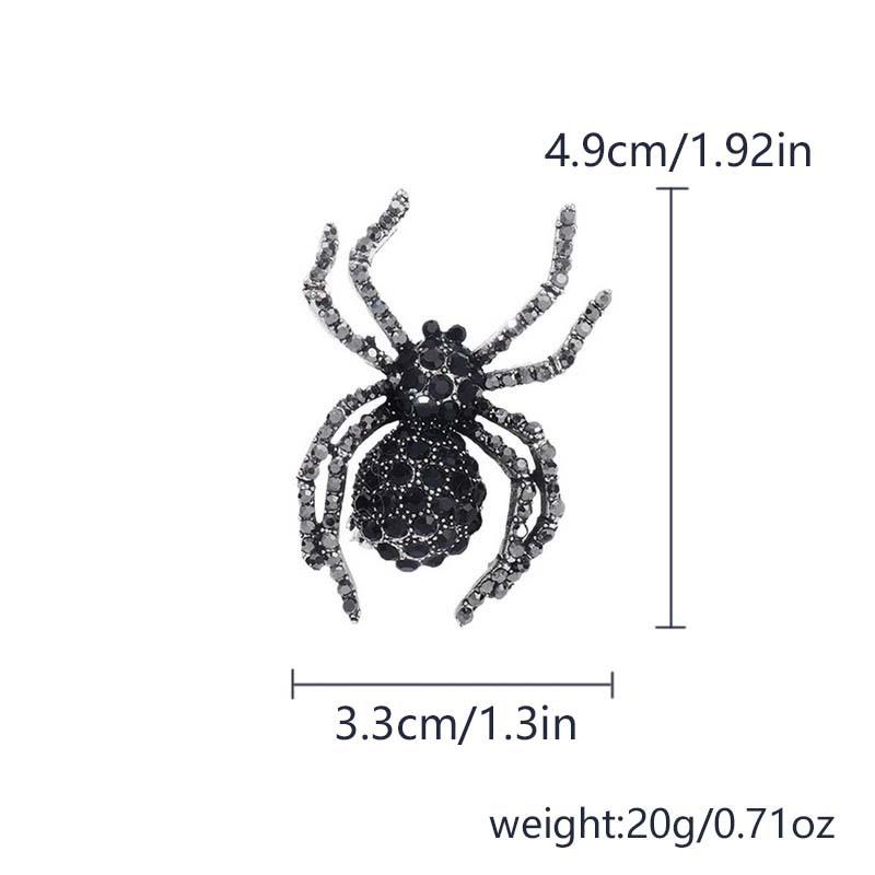 Broszka z diamentami w stylu retro na Halloween, broszka ze stopu metali, kreatywna, modna, ze stopu metali, dodatki odzieżowe w Europie i Ameryce.