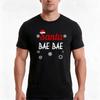 Santa Bae Bae Fun Holiday Snowflakes Design Tshirt Summer Casual Cotton Tee Oversized Streetwear Tops Vintage Graphic Print