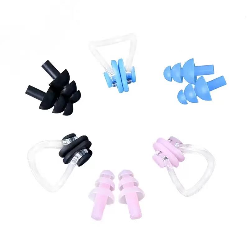 Kids' Silicone Swim Nose Clip & Earplug Set