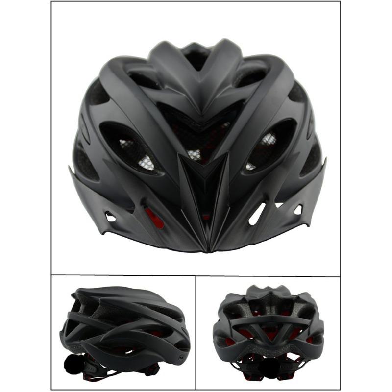 Neuer Fahrradhelm mit Lichtern, Mountainbike-Rennradhelm, matter Schutzhelm, neues Produkt