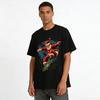 Cool Santa Claus Skateboard Print Casual Top Pure Cotton T-shirt