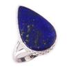 Pierre Précieuse Lapis Lazuli Naturel Fait Main Argent Massif Sterling 925 Bague T.10 V0n85