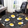 1pc Eggs Pattern Office Round Rug, Carpet for Office, Gaming, Lightweight Round Floor Mat Yy260205075