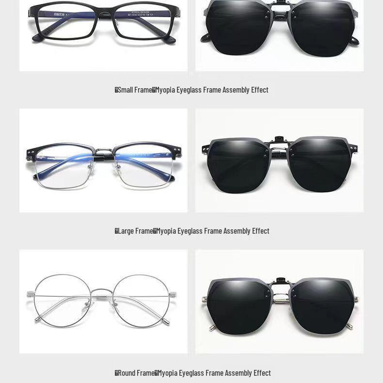 Fashionable Polarized Clip-On Sunglasses for Men and Women: Perfect for Fishing and Driving