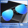 Men's HD Polarized Nylon Aviator Sunglasses - Trendy Ice Blue Sports Cycling Shades