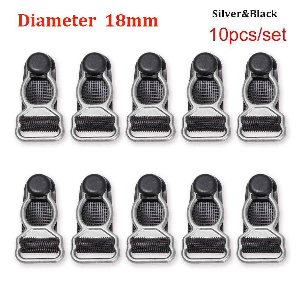 10pcs 12mm/18mm Suspender Ends Hooks Nylon Suspender Clips Corset Leg Garter Belt Clip