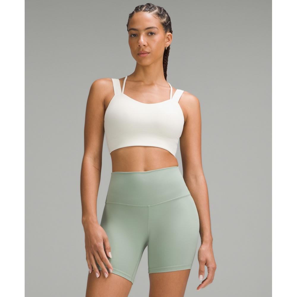

Lululemon Like A ClouD Longline brA Light Support D DD Cup Bone 14