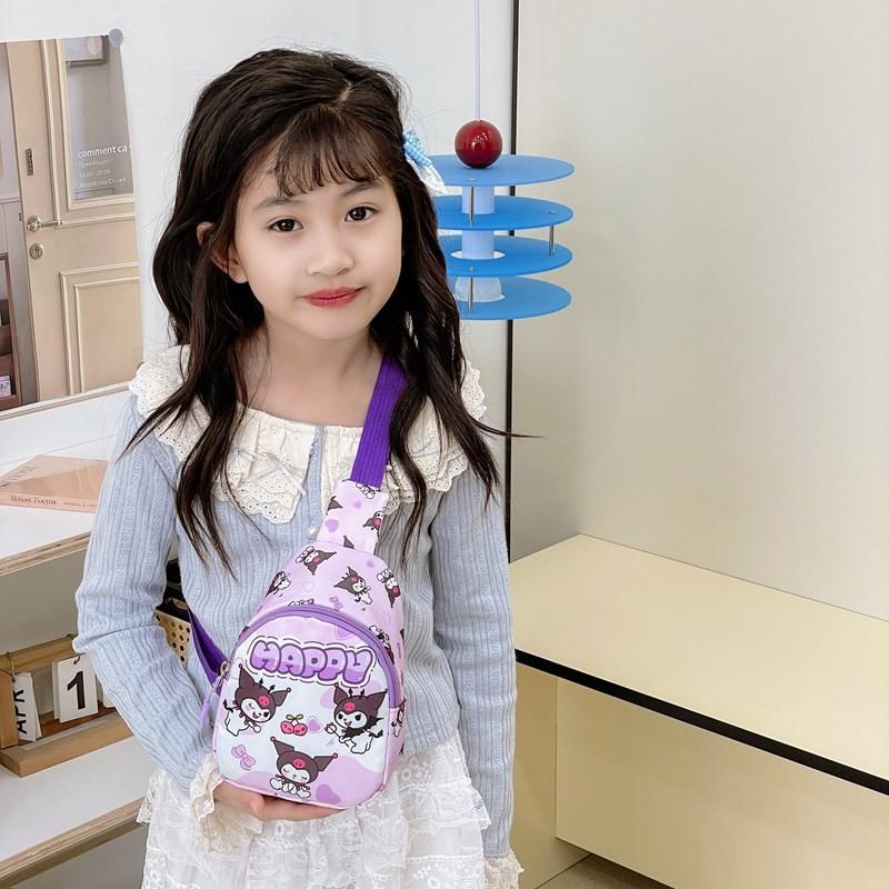 Cinnamoroll Kids Chest Bag With Cartoon Print For Daily Use And Toddler Fashion