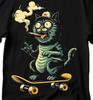Skateboarding Cat T-Shirt: Funny Extreme Sports Tee