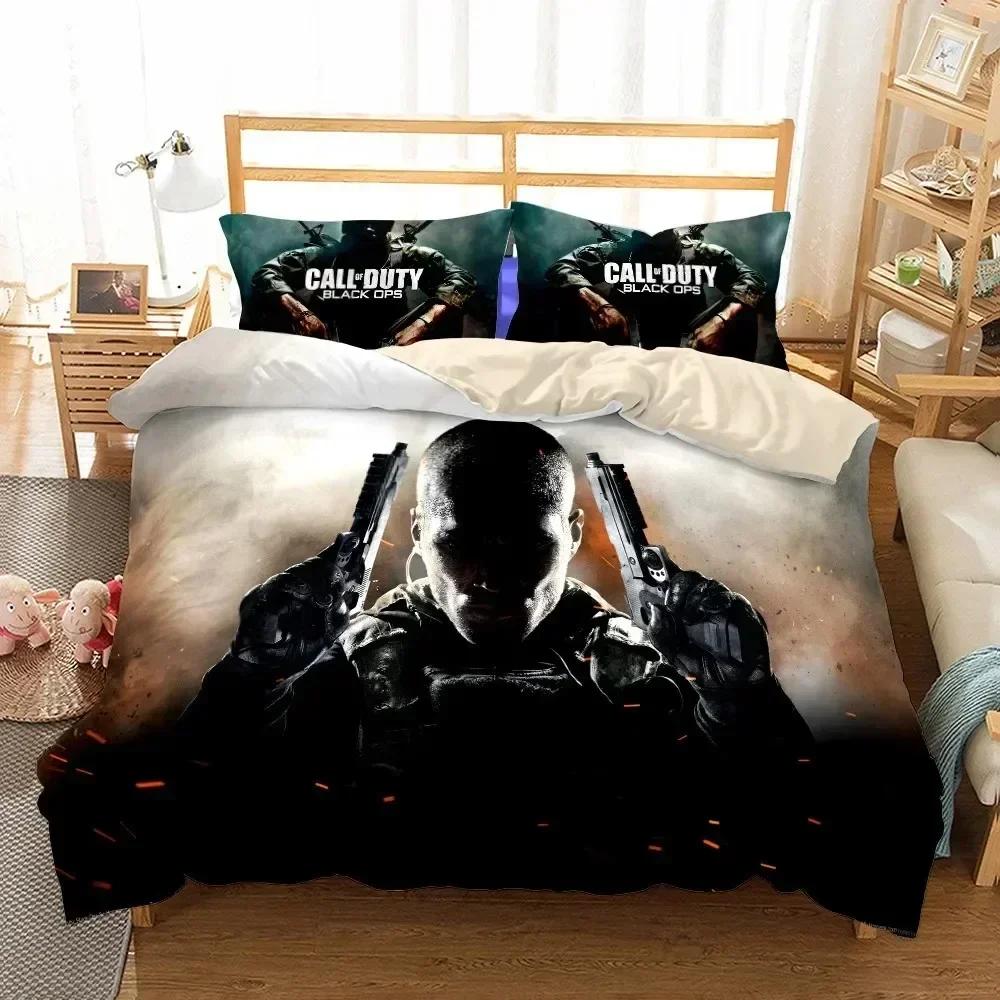 New 3D Print Call-Of-Duty Bedding Set Printed Bed Set With Pillowcase Bed Duvet Cover Soft Queen King Size Bedclothes Home