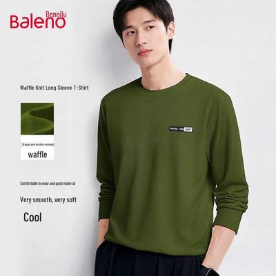 Baleno Men's Waffle Knit Long-Sleeve T-Shirt