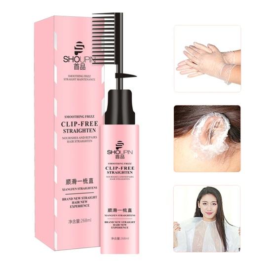 Hair Straightening Cream Comb Effective Smooth Nourish Hair Repair Long-lasting Shaping Tool Straighten Comb