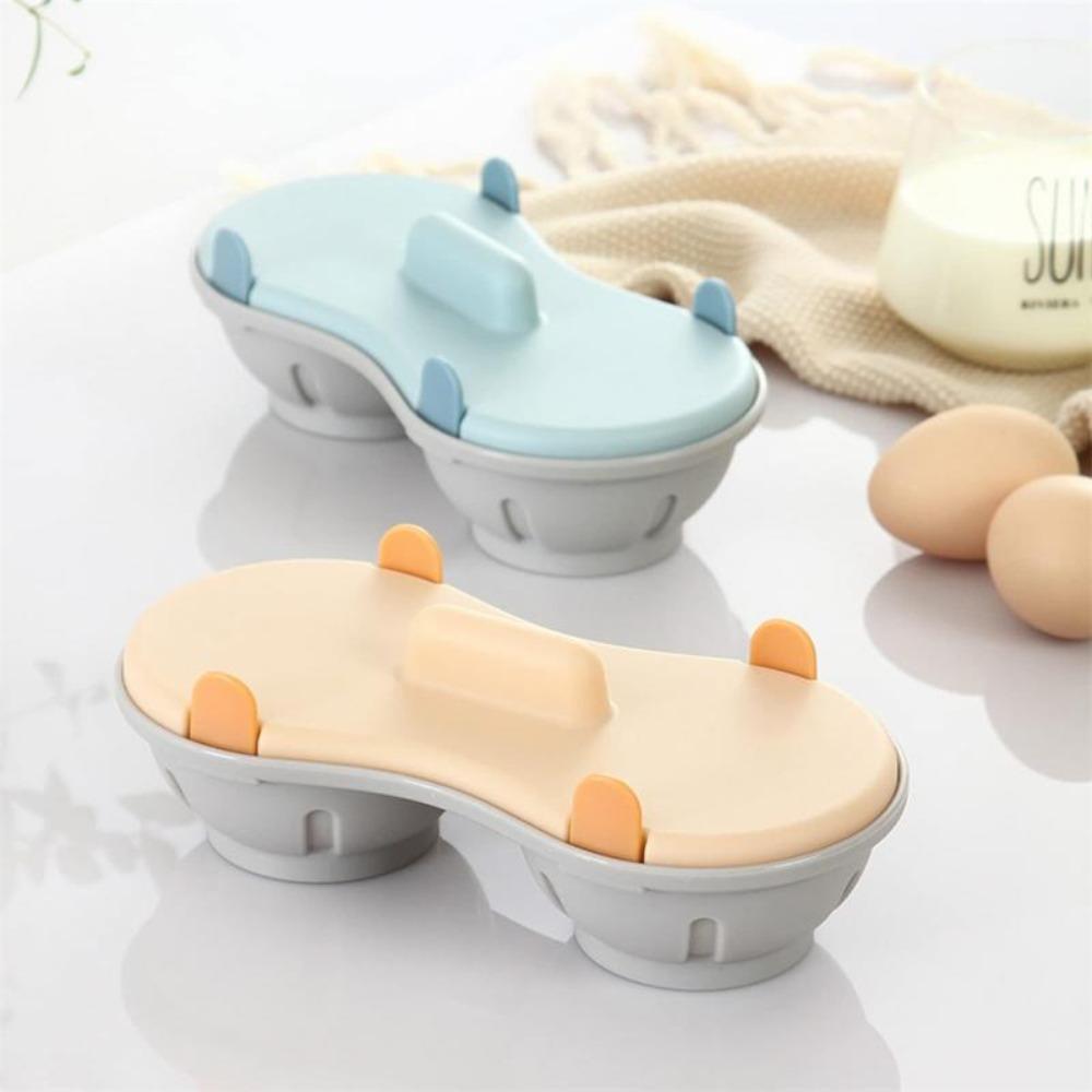 Breakfast Making Microwave Egg Poacher Double Egg Poacher  Cook Poached Eggs