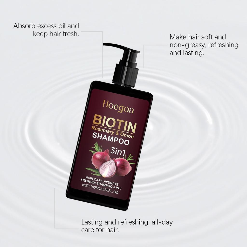 Rote Zwiebel Rosmarin Shampoo Gegen Haarausfall Reparatur Beschädigtes Frizz Tiefenreinigung Ölkontrolle Verdickung Haare Haarwachstum Shampoo