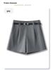 Women's Off-White High-Waisted A-Line Suit Shorts: Spring/Summer 2025 Casual Wide-Leg Slimming Fit