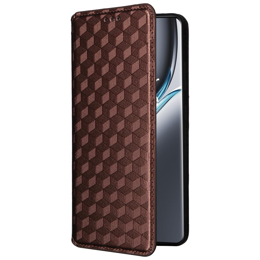 For OnePlus Ace 3 Pro 5G Case Wallet Stand Rhombus Leather Phone Cover