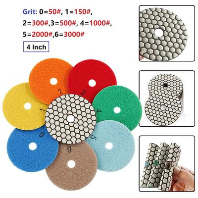 Achieve Flawless Results 4 Inch Diamond Dry Polishing Pad for Stone Polishing