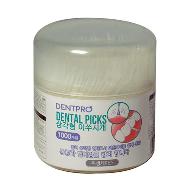 Triangle Toothpick 1000p Case Interdental Brush 1421