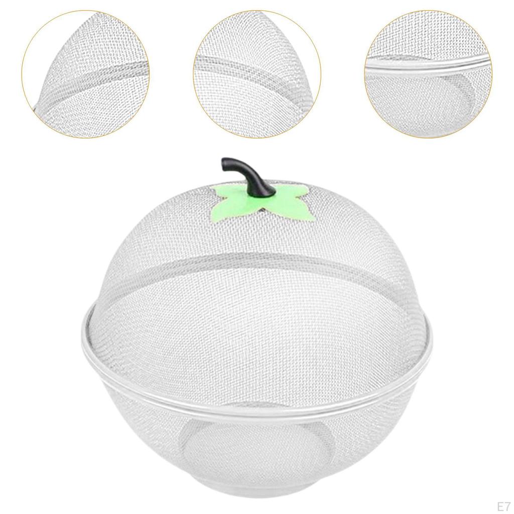 Elegant Wire Fruit Basket with Cover for Kitchen Organization