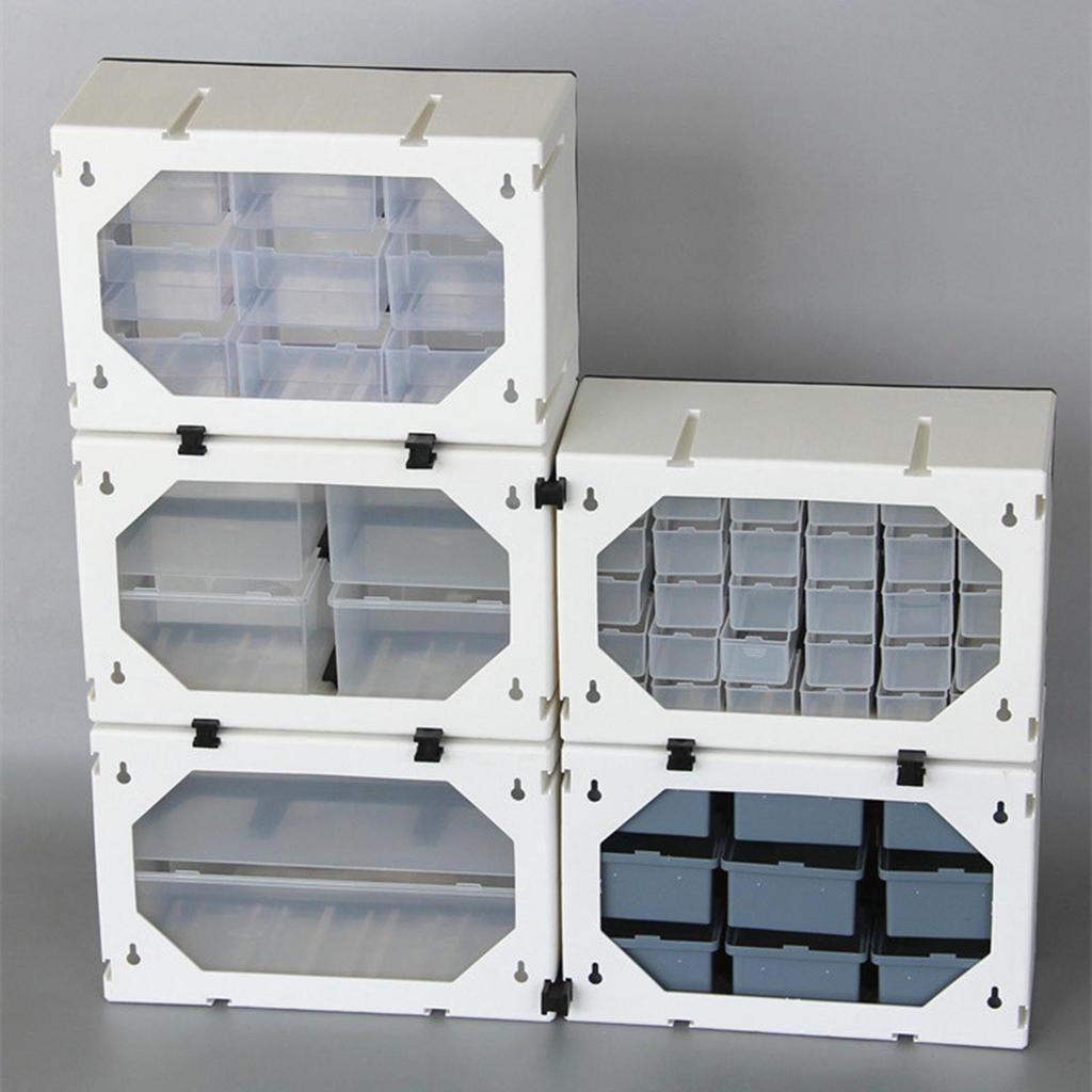 Drawer Organizer Storage Tool Box Bathroom Container Garage for Bolts Screws Parts