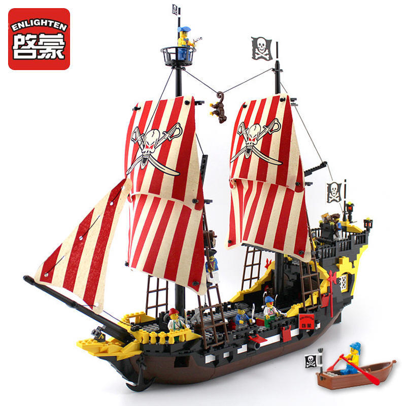 Enlighten 308 Blocks Pirates Ship Black Pearl Model kompatybilny d