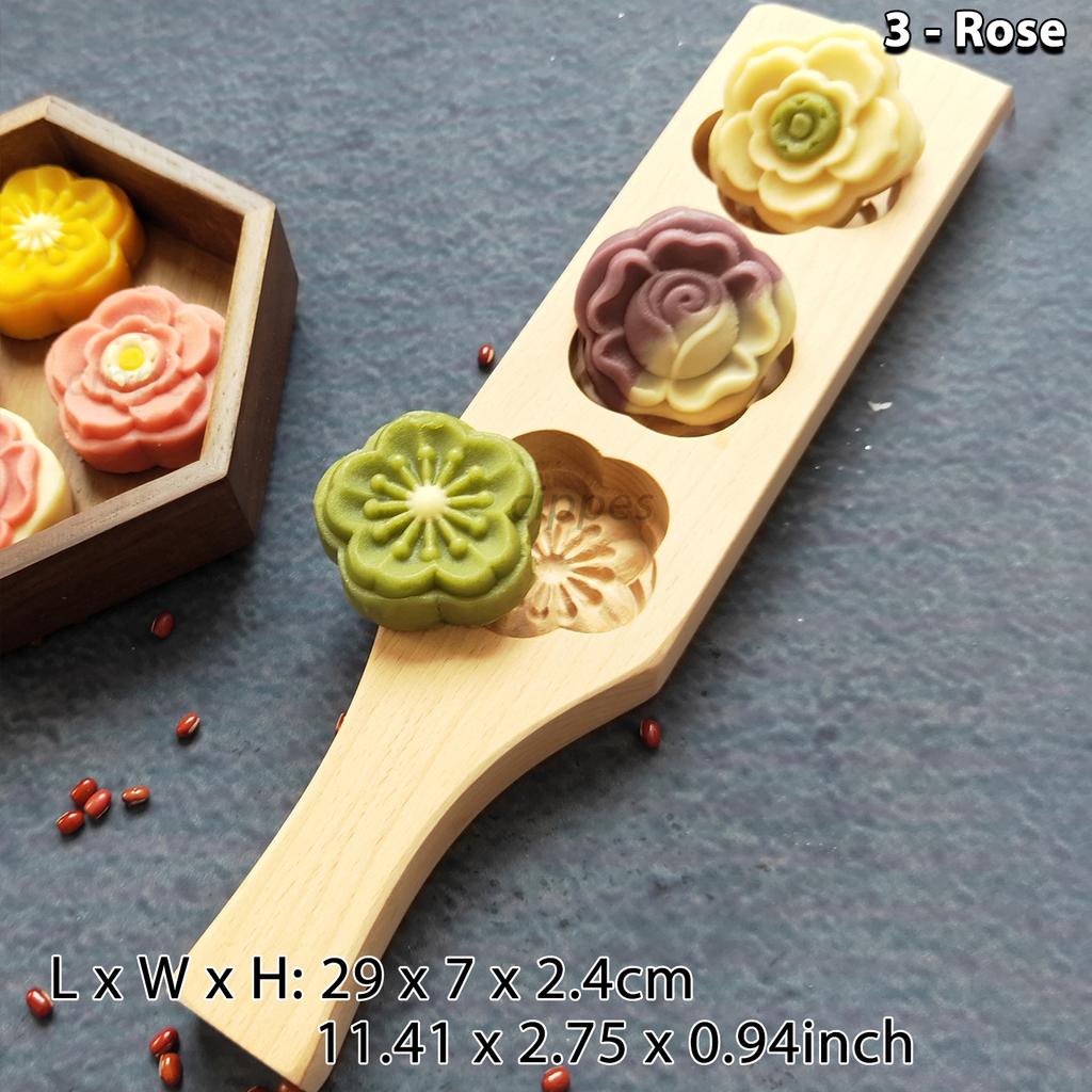 Wooden Cookie Molds for Baking, Moon Cake Molder, Cookie Stamps Cutter Mould for Mid-autumn Festival, for Muffin, Chocolate Mold