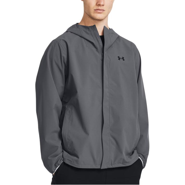 Under Armour Stormproof Solid Training Stretch Jacket Men Jacket Gray 1376066-012