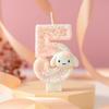 Creative Cute Cartoon Rabbit Number Birthday Candle Cake Decoration Party Dessert