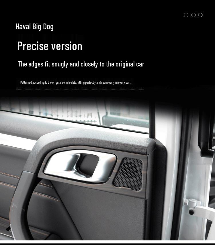 Haval Big Dog Interior Kit: Peach Wood Grain Gear Shift Panel & Door Stickers