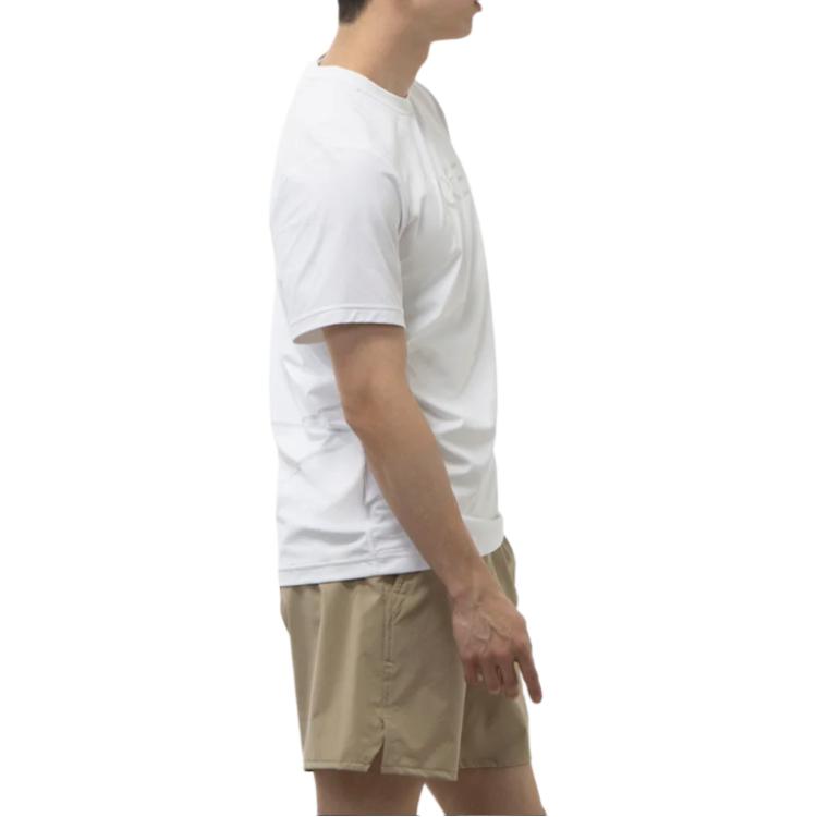 Nike T Shirts Men's White Crew Neck Moderate Straight Fit HF4635-100