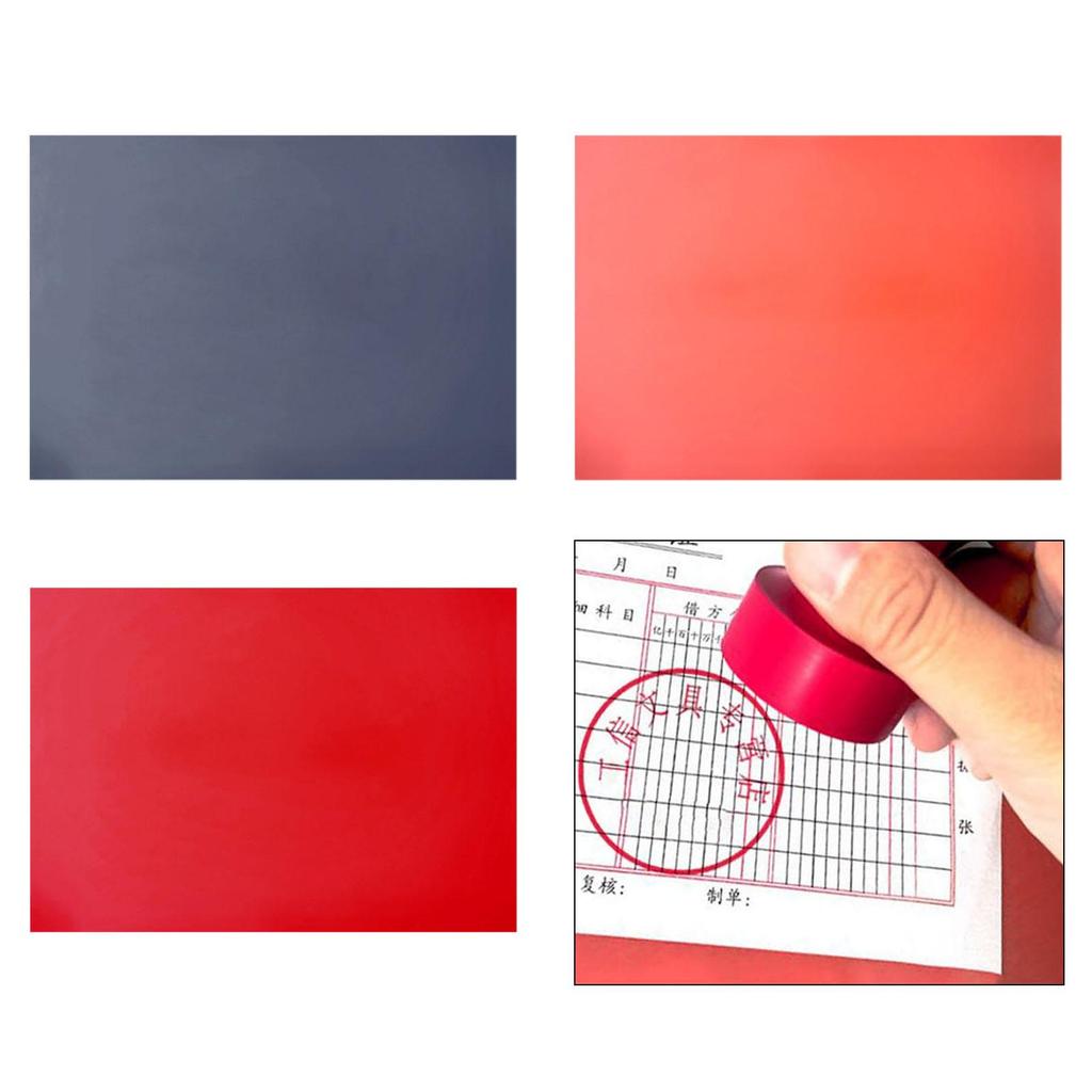 Engraving Machine Rubber Stamp Material A4 Size Cushion Pad for Customizable Stamp Ink Craft Making