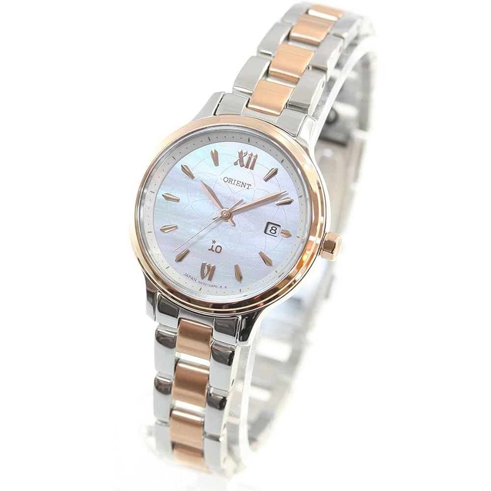 Orient iO SOLAR Солнечные часы, Сделано в Японии, с Гарантией Производителя, Женские, RN-WG0415A, Белый