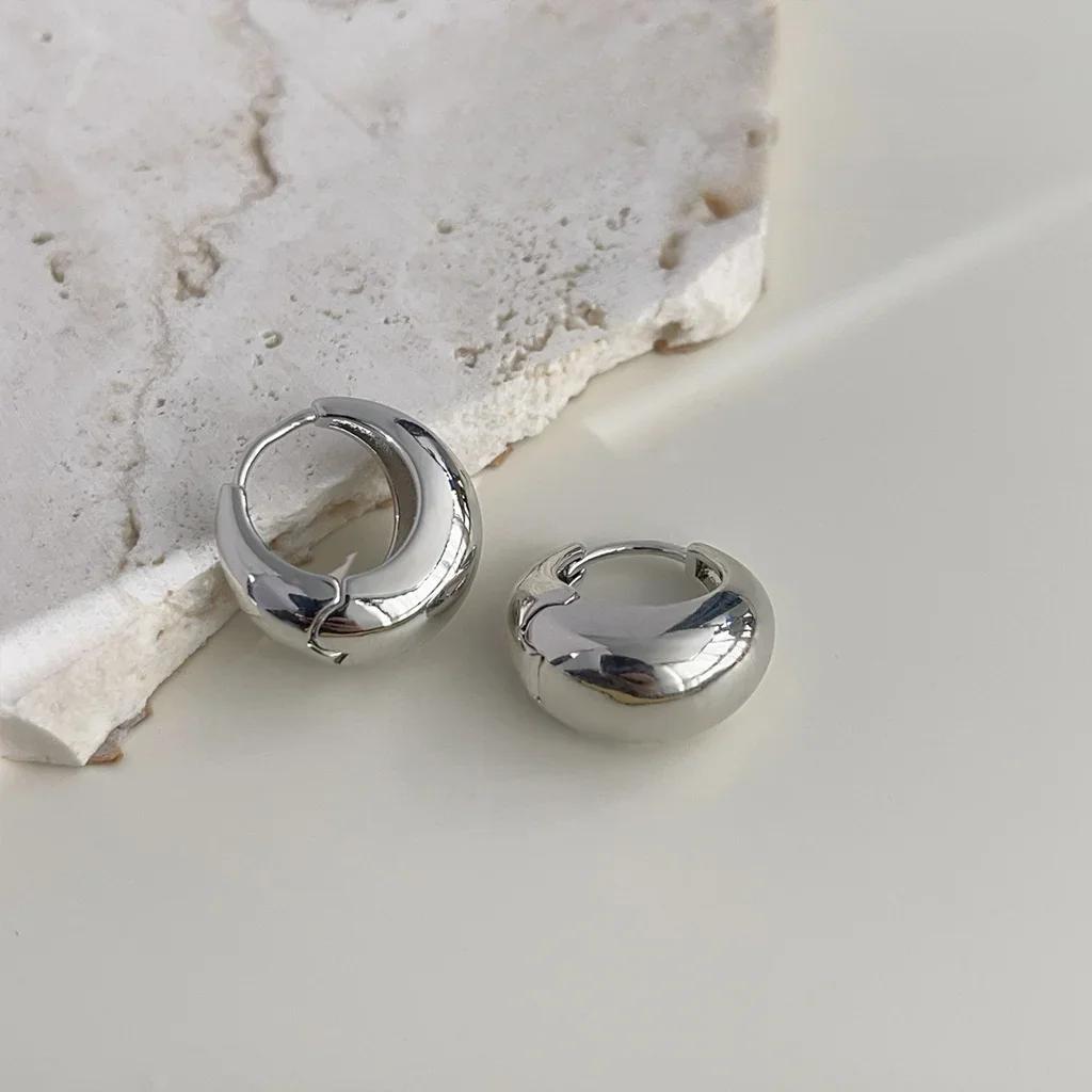 6Pcs Trendy Stainless Steel Gold Round Hoop Earrings For Women Simple Fashion Geometric Drop Earring Set Jewelry Party Gifts