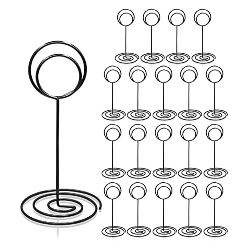 

M-Modern-20Pcs - 3.35 Inch Table Number Holders Table Number Stands For Wedding Party Graduation Reception A чёрный