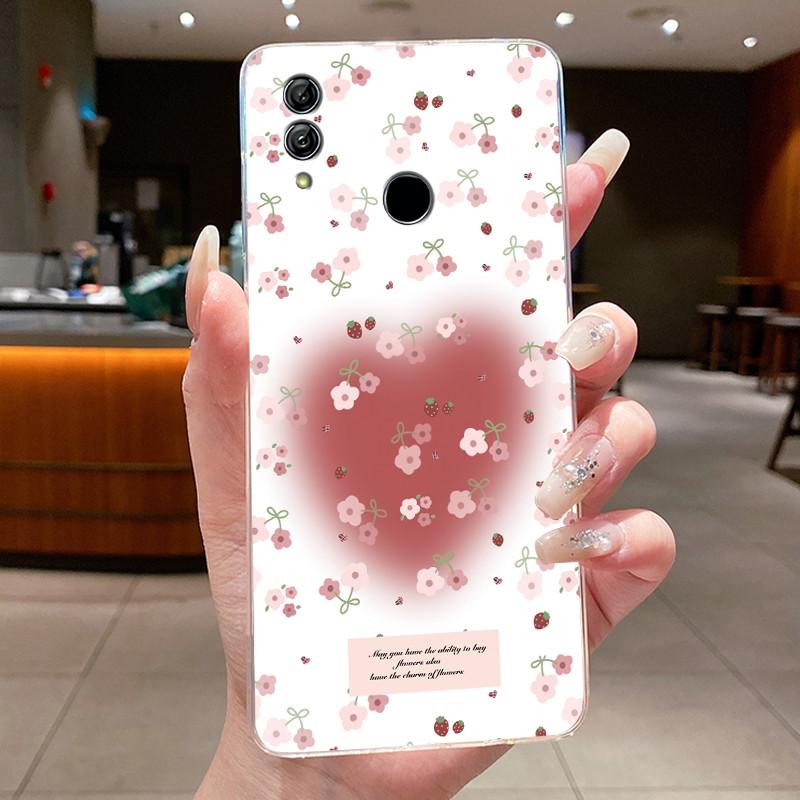 Phone Case For Honor 10 Lite/Huawei P Smart 2019 Coque Butterfly Bow Protective Casing Transparent Soft Silicone TPU Cover Funda