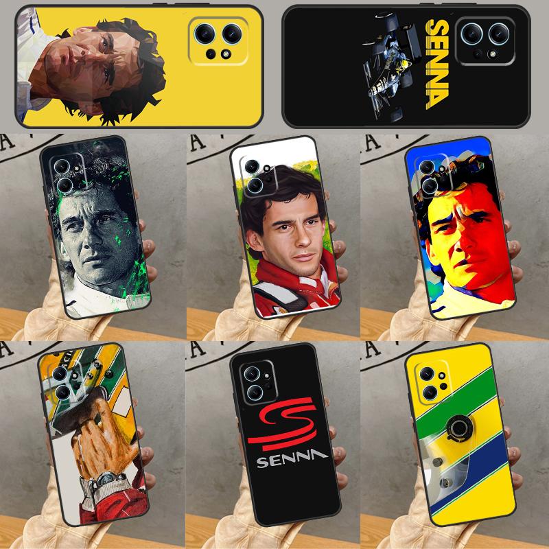 Racing Ayrton Senna Case For Xiaomi Redmi Note 13 Pro 14 12 11 9 10 9S 10S 11S 12S Redmi 12C 13C 14C 10C Cover
