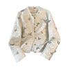 Spring & Autumn Women's Tang Suit Cardigan with Pan Buckle & Embroidery