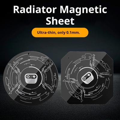 Magnetická náplast pro odvod tepla Chladič Silná magnetická sací deska Držák z pružinové oceli pro pouzdro na telefon a tablet Stabilní držák pro navigaci do auta