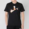Nike Sportswear Shoebox Print Logo Knit Short-Sleeve T-Shirt Men Tops Black DH0057-010