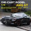1/18 BENZ AMG cool sports car alloy model, cool sound and light, simulated interior, restore details, exquisite desktop ornaments