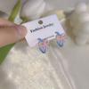 Earrings Fresh Temperament Mermaid Love Alloy Stud Earrings Niche Design High Sense Light Luxury Earrings Tide