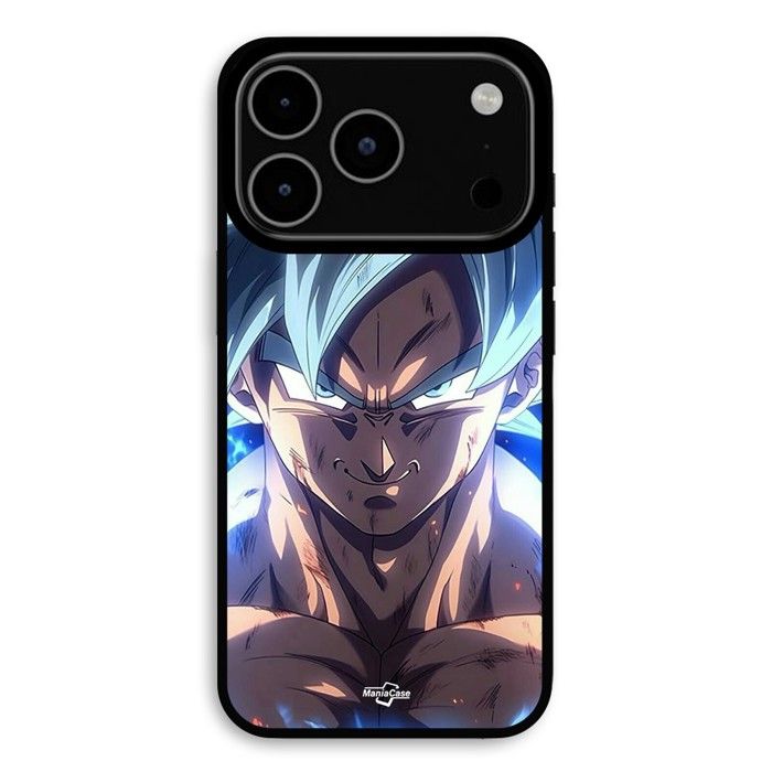 Cover Per iPhone 17 Pro Dragon Ball Z GOKU Ultra istinto faccia arrabbiata Maniacase nero