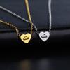 Cazador Arabic Letter Mini Heart Necklace for Women Stainless Steel Arab Alphabet Pendant Choker Chain Necklaces Jewelry 2026